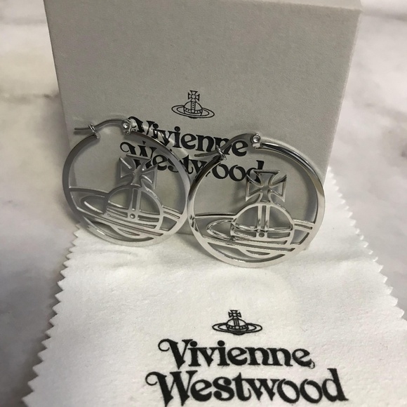 Vivienne Westwood Drop Silver Earring - Picture 1 of 4